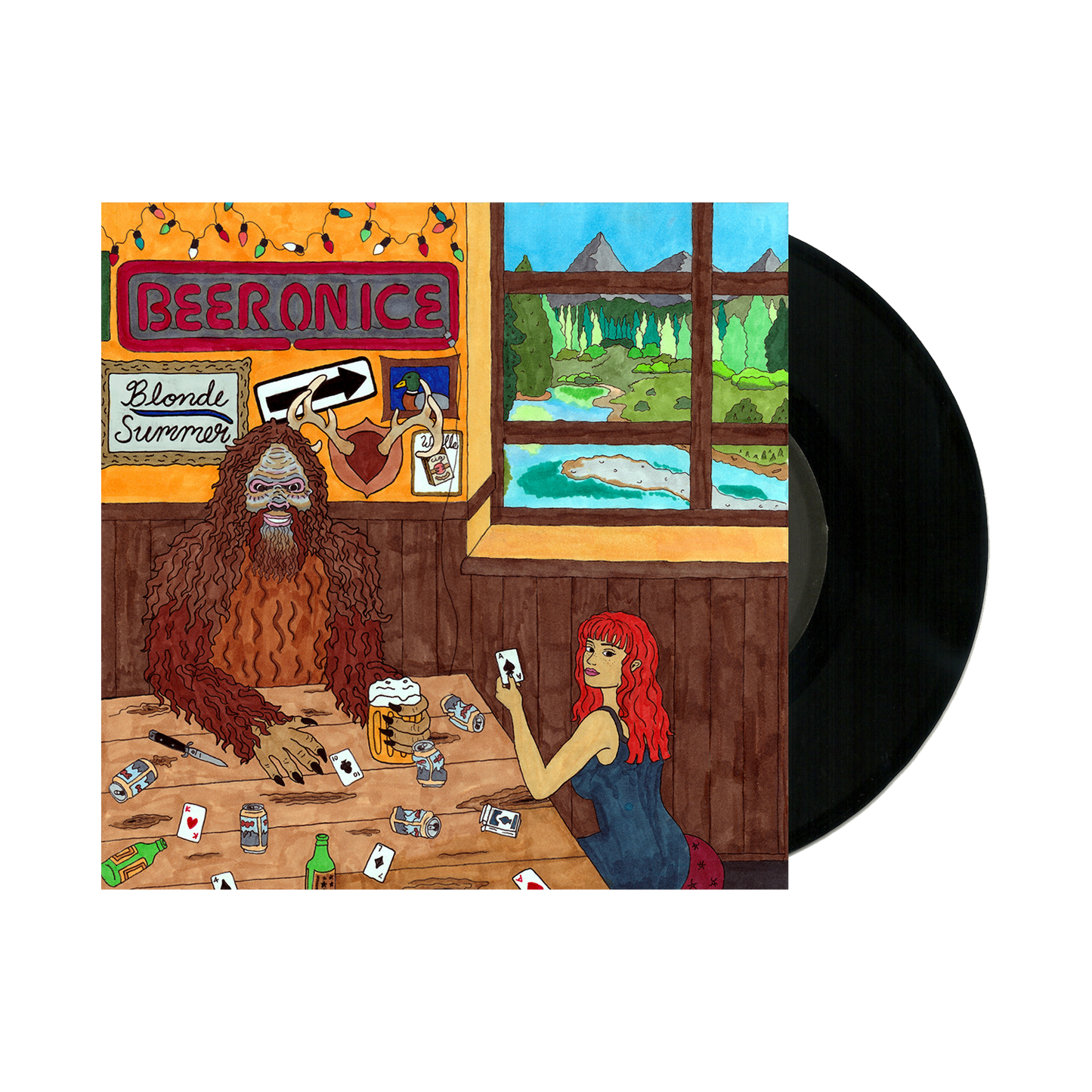 Blonde Summer - Beer On Ice/Sha La La Black - 7" Vinyl