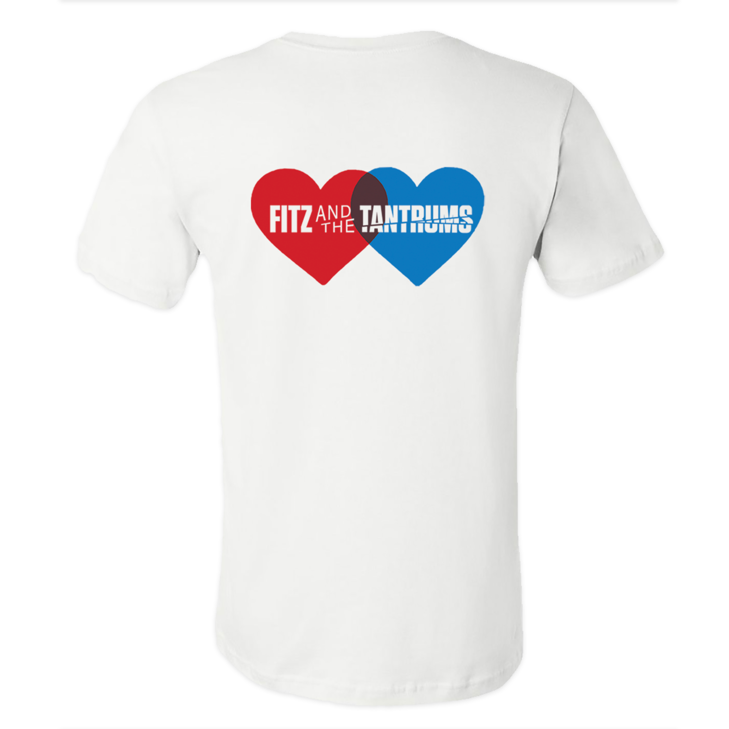 Fitz and The Tantrums Heart Logo White T Shirt
