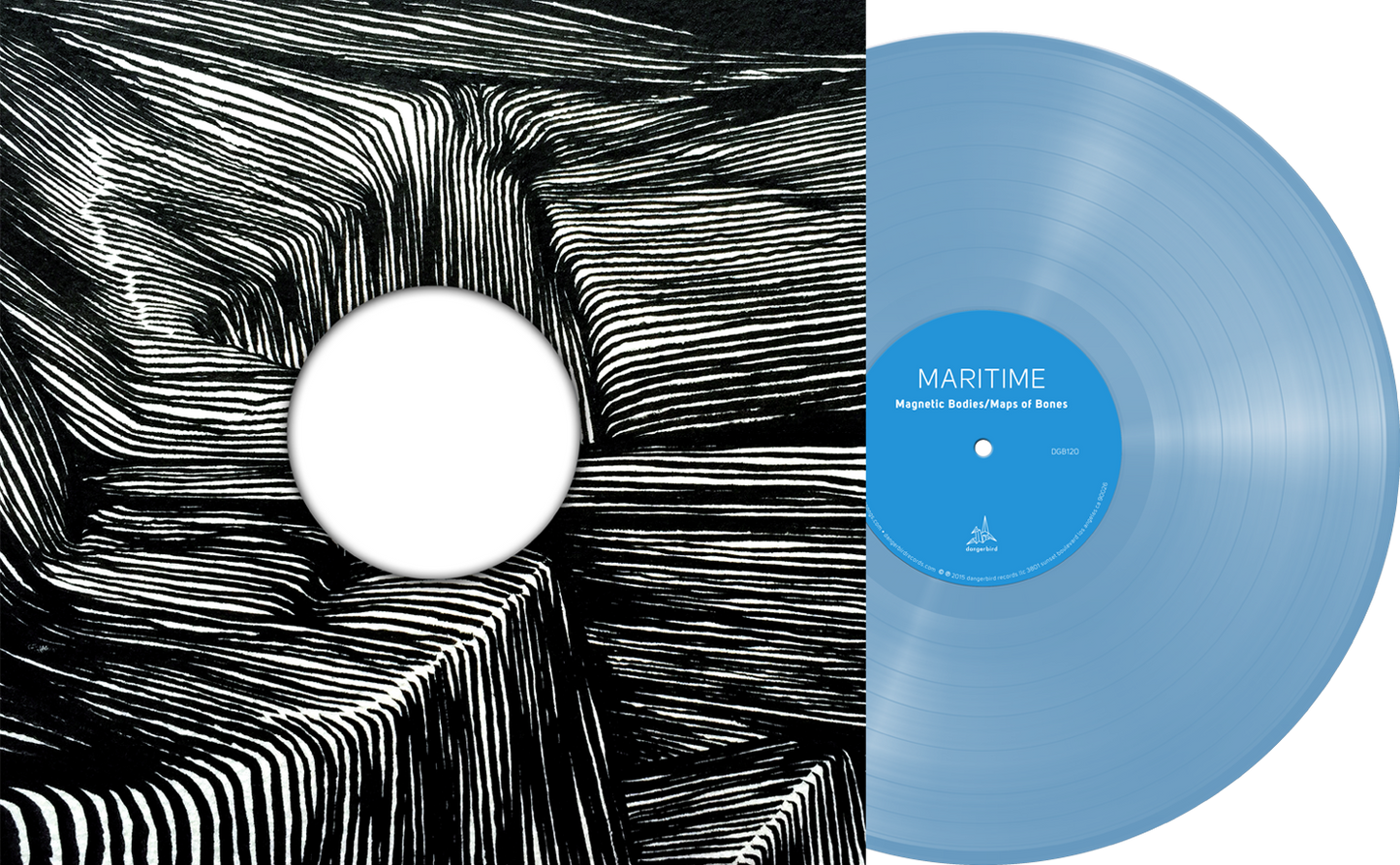 Maritime - Magnetic Bodies/Maps of Bones - Blue Vinyl LP