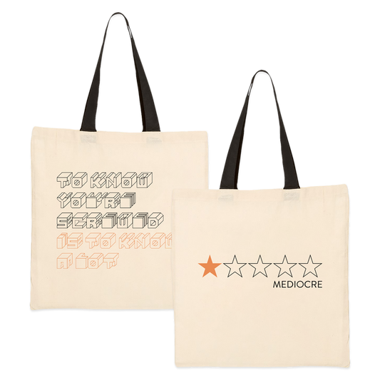 Mediocre - To Know You're Screwed - Tote Bag